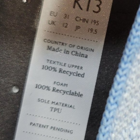 Rothy's The Kids Sneaker Blue Octopus Camo Toddler Little Kids Size 11,12,13, 2 - Picture 9 of 10